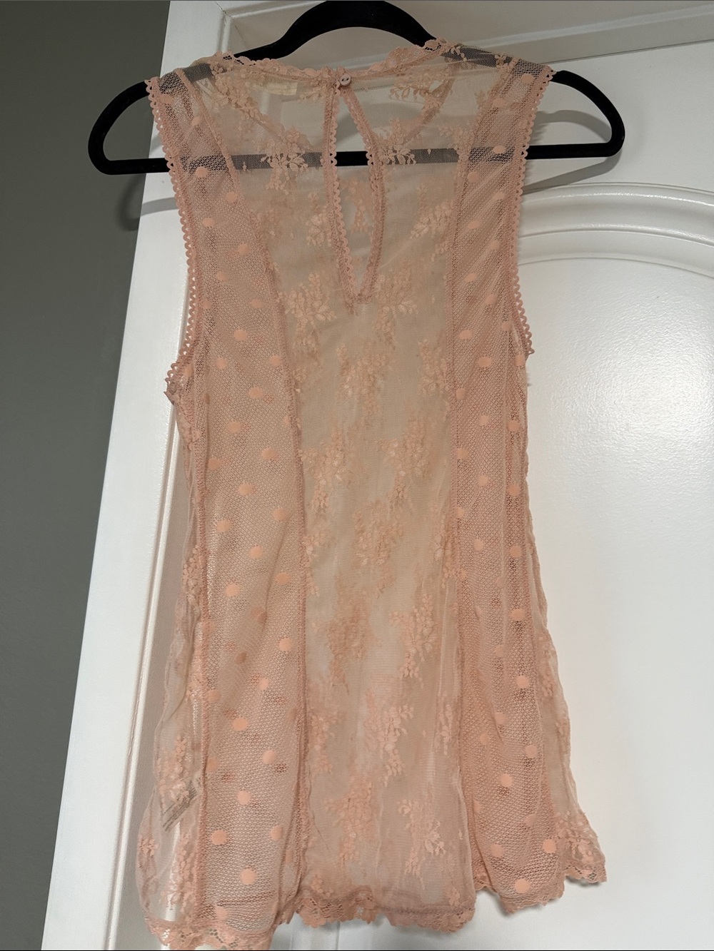 Free People Sheer Romance Cami in Cameo Rose - Picture 9 of 11